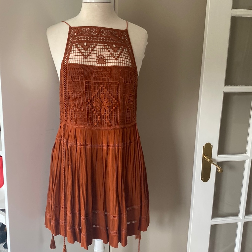 Free People Rust Dress